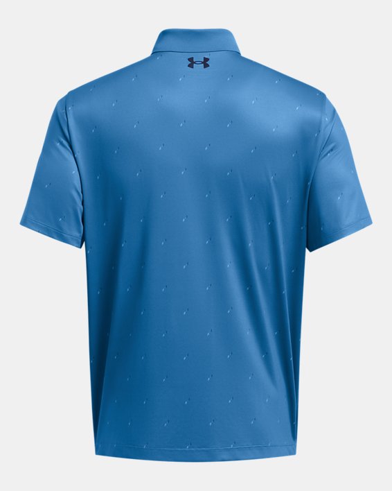 Men's UA Matchplay Printed Polo, Blue, pdpMainDesktop image number 4